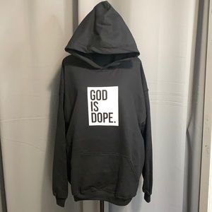 NWOT. Black God is Dope hoodie.